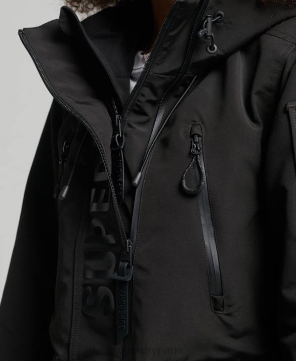 Superdry femmes coupe-vent ultime sd à capuche D64Z3806 vêtements noir