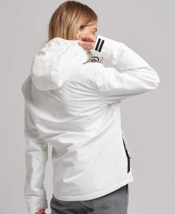 Superdry femmes coupe-vent ultime sd à capuche D64Z3821 vêtements blanc