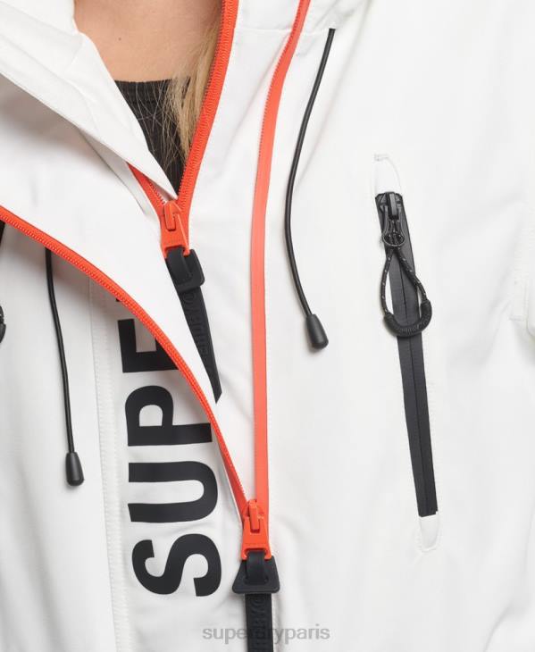 Superdry femmes coupe-vent ultime sd à capuche D64Z3821 vêtements blanc