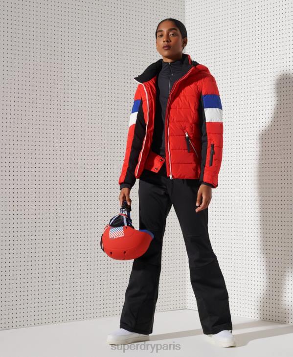 Superdry femmes doudoune alpin revive D64Z5677 vêtements rouge