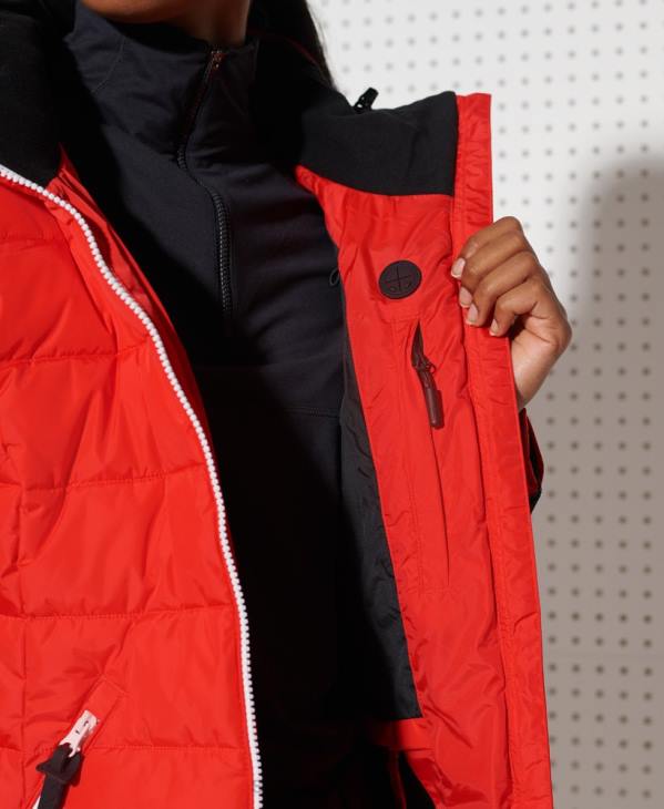 Superdry femmes doudoune alpin revive D64Z5677 vêtements rouge