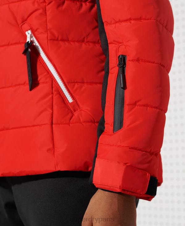 Superdry femmes doudoune alpin revive D64Z5677 vêtements rouge