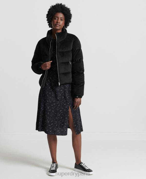 Superdry femmes doudoune alpine D64Z5630 vêtements noir