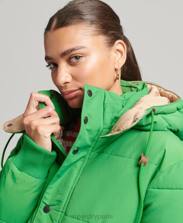 Superdry femmes doudoune de montagne oversize D64Z5453 vêtements vert