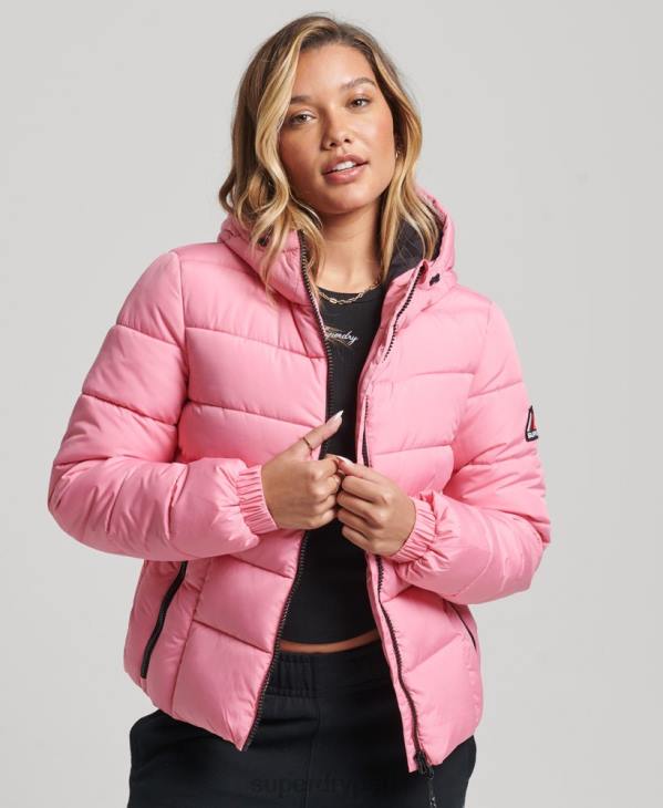 Superdry femmes doudoune esprit sport D64Z5428 vêtements rose