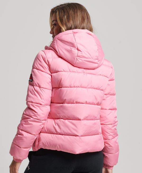 Superdry femmes doudoune esprit sport D64Z5428 vêtements rose