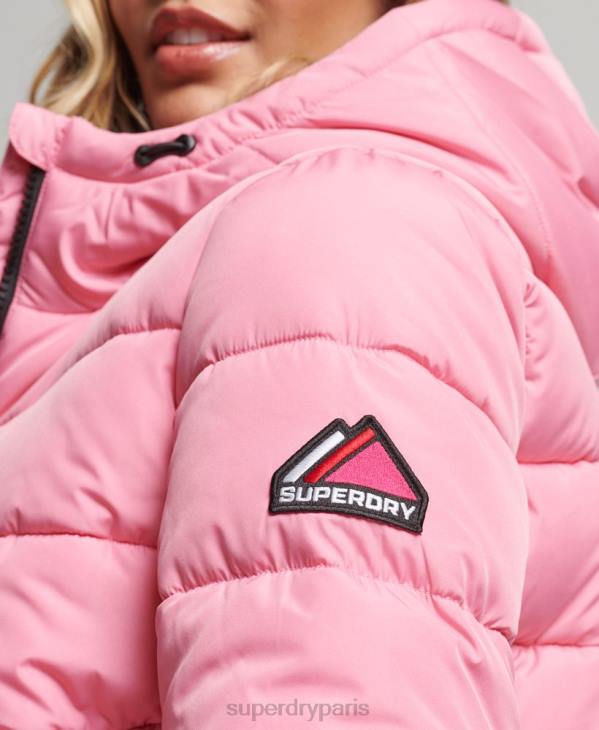 Superdry femmes doudoune esprit sport D64Z5428 vêtements rose
