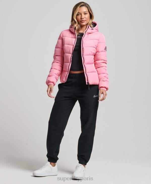 Superdry femmes doudoune esprit sport D64Z5428 vêtements rose