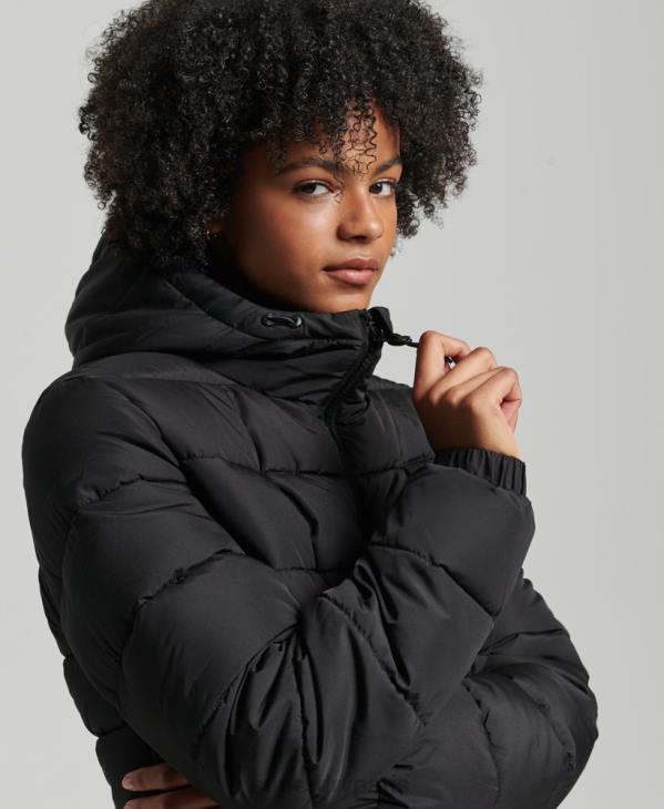 Superdry femmes doudoune esprit sport D64Z5450 vêtements noir