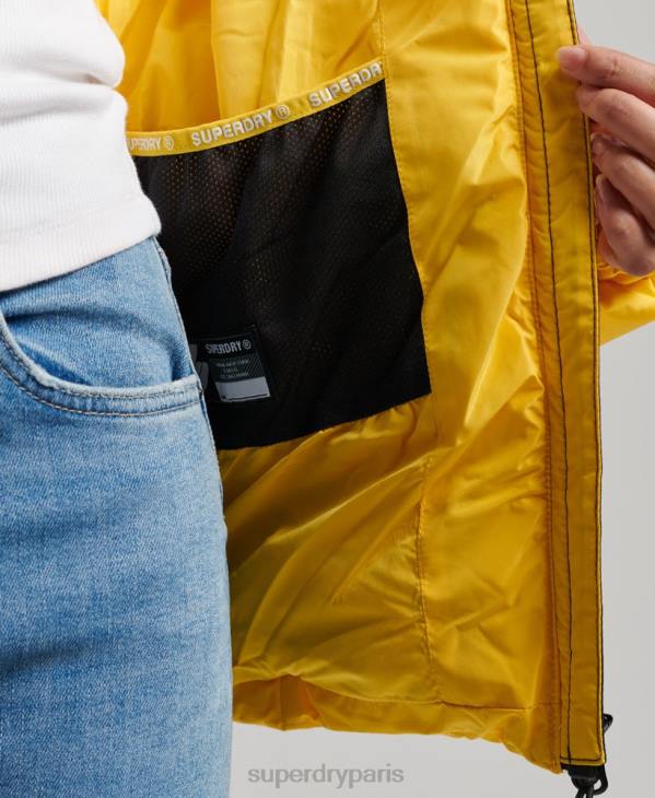 Superdry femmes doudoune esprit sport à capuche D64Z3758 vêtements jaune