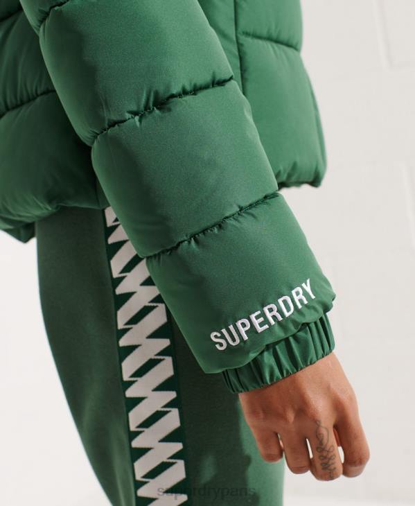 Superdry femmes doudoune esprit sport à capuche D64Z3801 vêtements vert