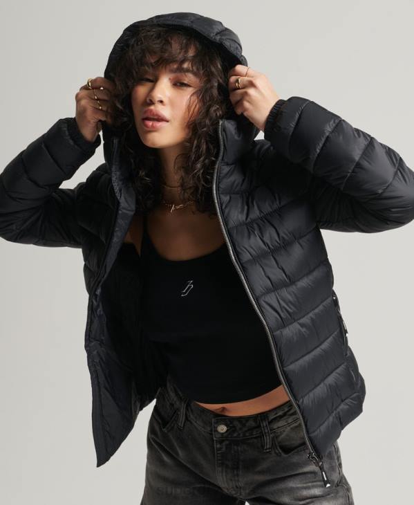 Superdry femmes doudoune fuji classique D64Z3794 vêtements noir