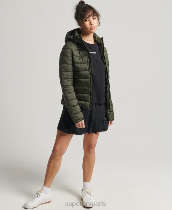 Superdry femmes doudoune fuji classique D64Z3807 vêtements kaki