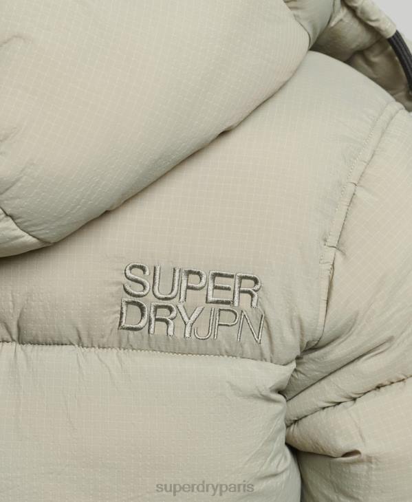 Superdry femmes doudoune indéchirable à capuche D64Z3574 vêtements vert