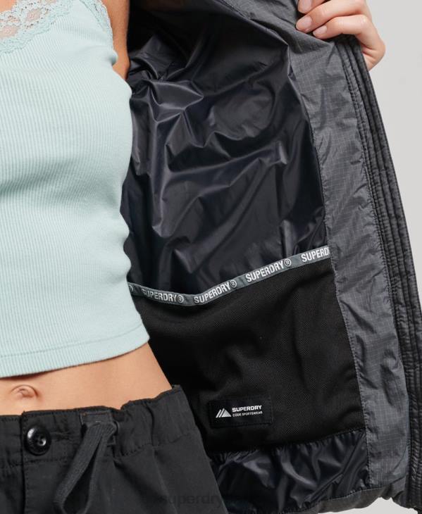 Superdry femmes doudoune à logo classique D64Z5422 vêtements gris