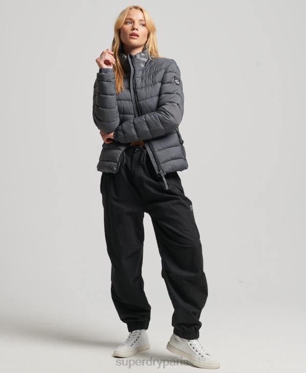 Superdry femmes doudoune à logo classique D64Z5422 vêtements gris