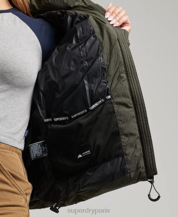 Superdry femmes doudoune à logo classique D64Z5437 vêtements vert