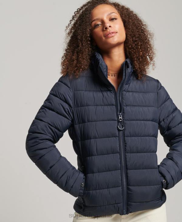 Superdry femmes doudoune à logo classique D64Z5486 vêtements marine