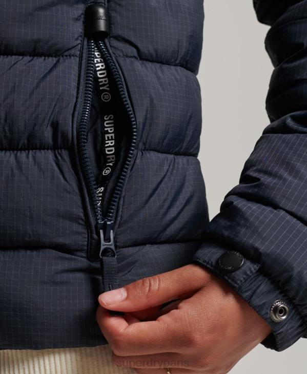 Superdry femmes doudoune à logo classique D64Z5486 vêtements marine