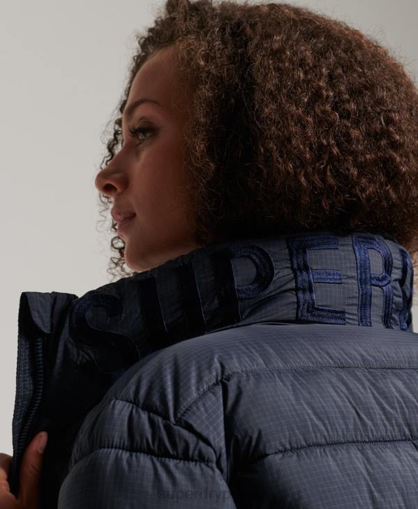 Superdry femmes doudoune à logo classique D64Z5486 vêtements marine