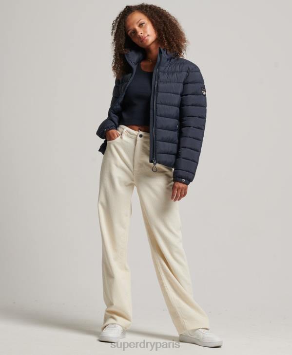 Superdry femmes doudoune à logo classique D64Z5486 vêtements marine