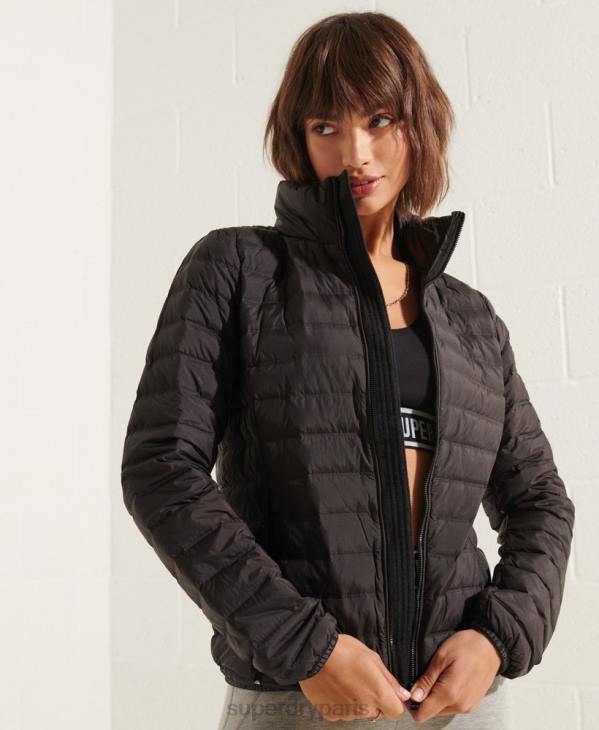 Superdry femmes doudoune matelassée core D64Z5689 vêtements noir