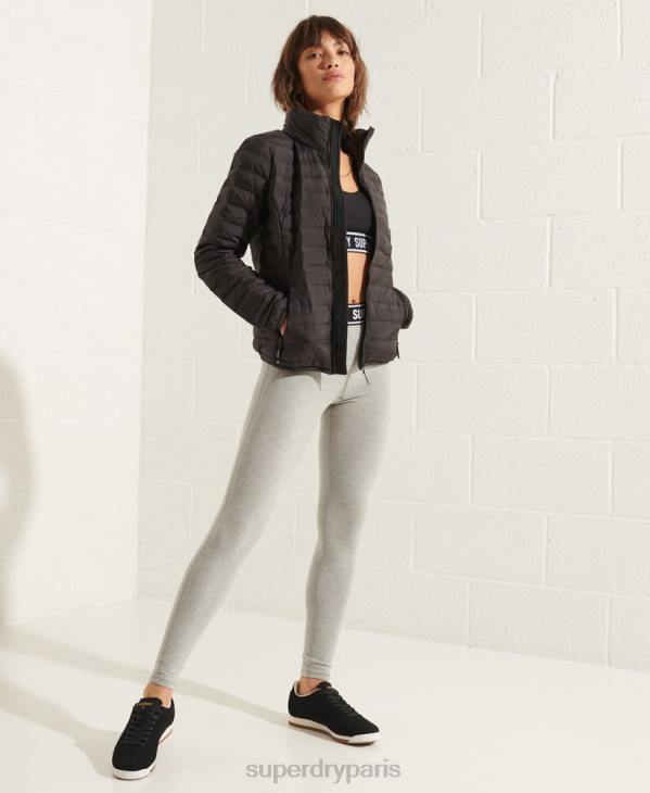 Superdry femmes doudoune matelassée core D64Z5689 vêtements noir
