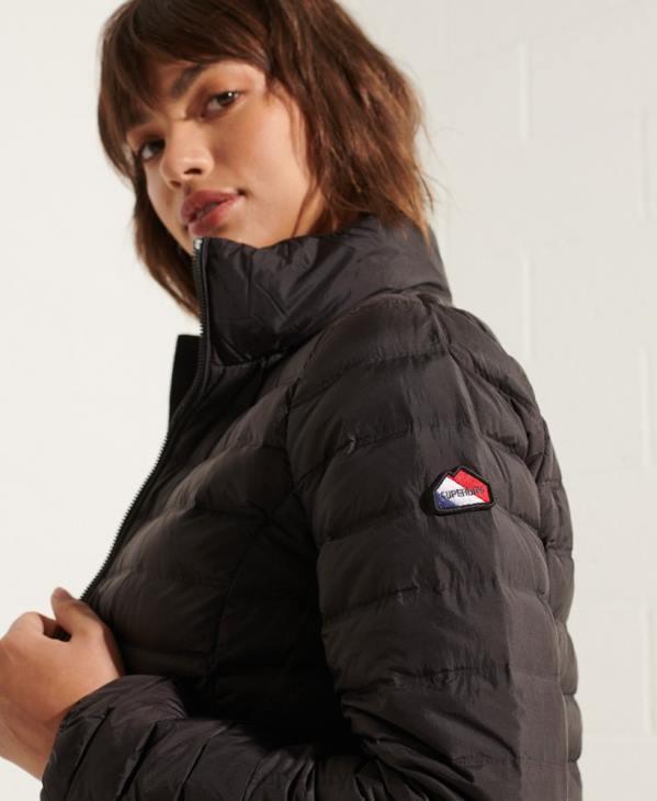 Superdry femmes doudoune matelassée core D64Z5689 vêtements noir