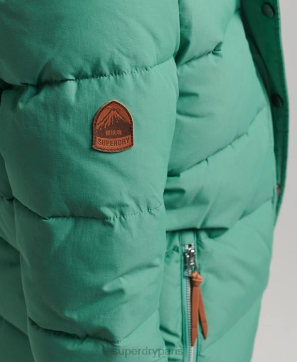 Superdry femmes doudoune montagne vintage D64Z3608 vêtements vert