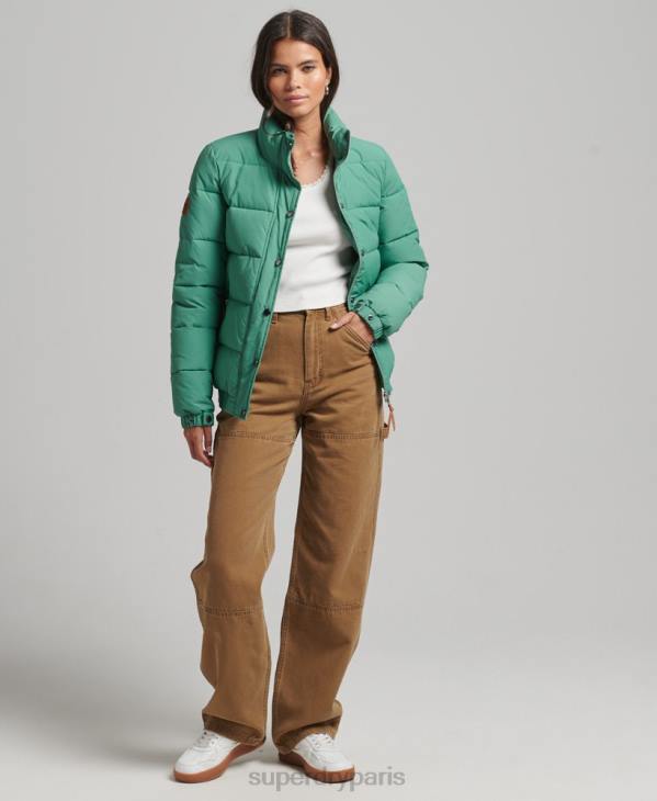 Superdry femmes doudoune montagne vintage D64Z3608 vêtements vert