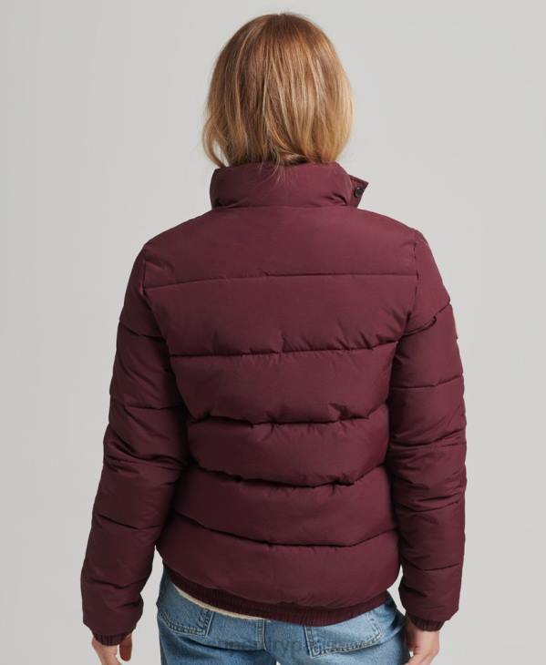 Superdry femmes doudoune montagne vintage D64Z3697 vêtements rouge