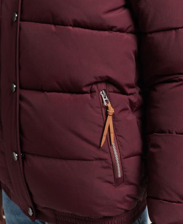 Superdry femmes doudoune montagne vintage D64Z3697 vêtements rouge
