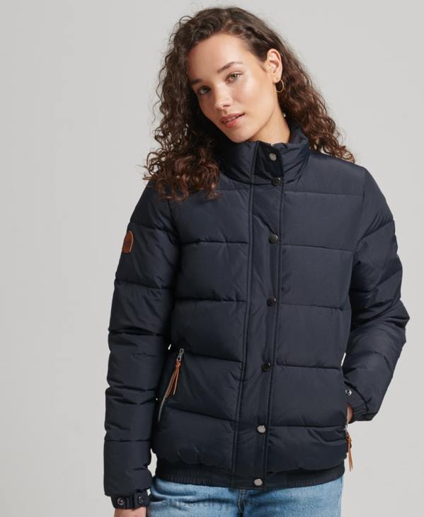 Superdry femmes doudoune montagne vintage D64Z5441 vêtements marine