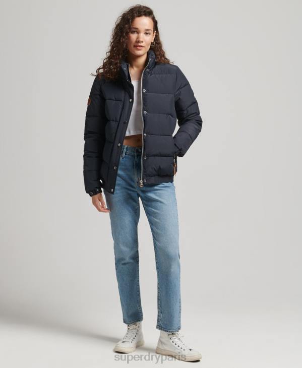 Superdry femmes doudoune montagne vintage D64Z5441 vêtements marine