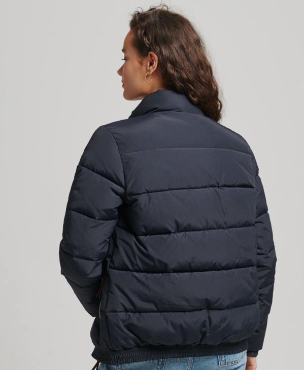 Superdry femmes doudoune montagne vintage D64Z5441 vêtements marine