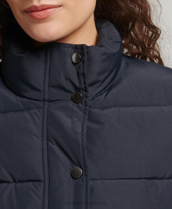 Superdry femmes doudoune montagne vintage D64Z5441 vêtements marine