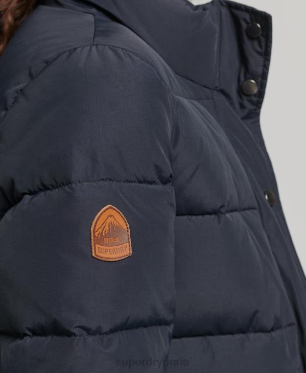 Superdry femmes doudoune montagne vintage D64Z5441 vêtements marine