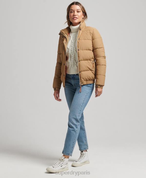 Superdry femmes doudoune montagne vintage D64Z5495 vêtements brun