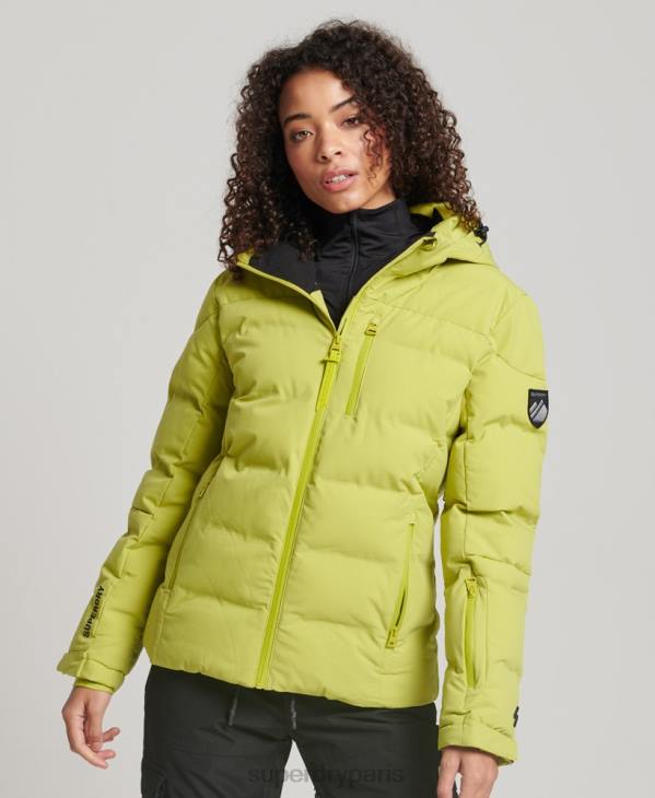 Superdry femmes doudoune motion pro D64Z3549 vêtements jaune
