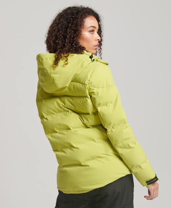 Superdry femmes doudoune motion pro D64Z3549 vêtements jaune