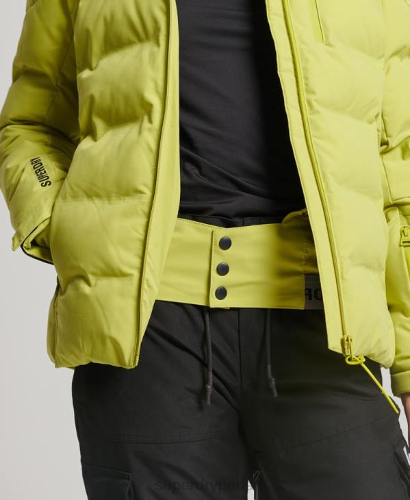 Superdry femmes doudoune motion pro D64Z3549 vêtements jaune
