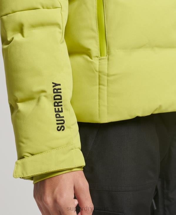 Superdry femmes doudoune motion pro D64Z3549 vêtements jaune