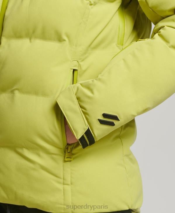 Superdry femmes doudoune motion pro D64Z3549 vêtements jaune