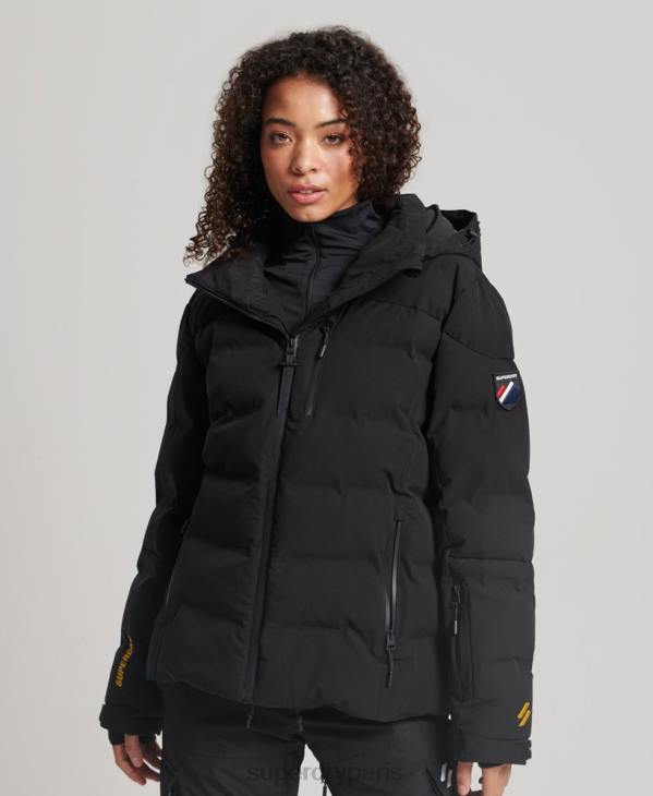 Superdry femmes doudoune motion pro D64Z3637 vêtements noir