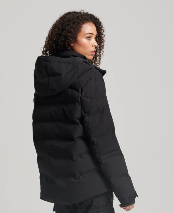 Superdry femmes doudoune motion pro D64Z3637 vêtements noir