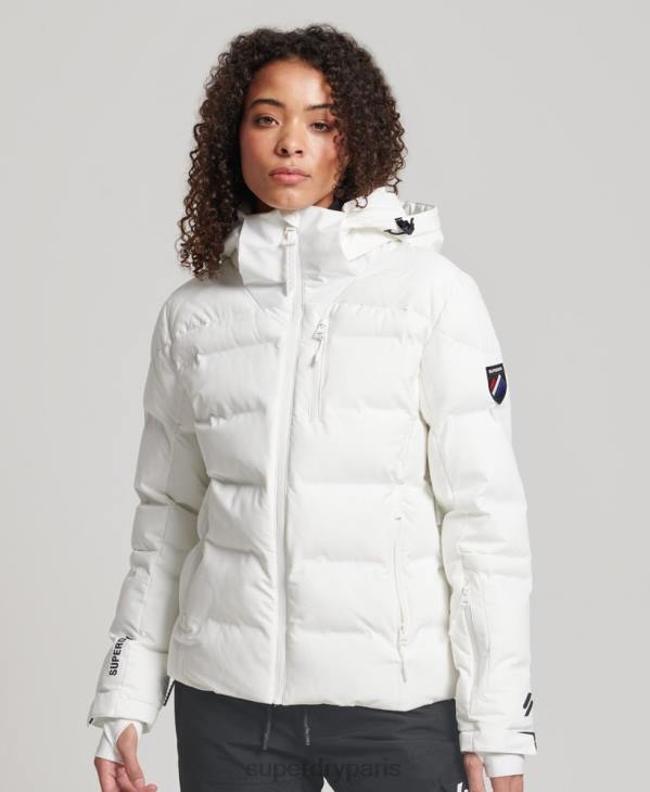 Superdry femmes doudoune motion pro D64Z3638 vêtements blanc