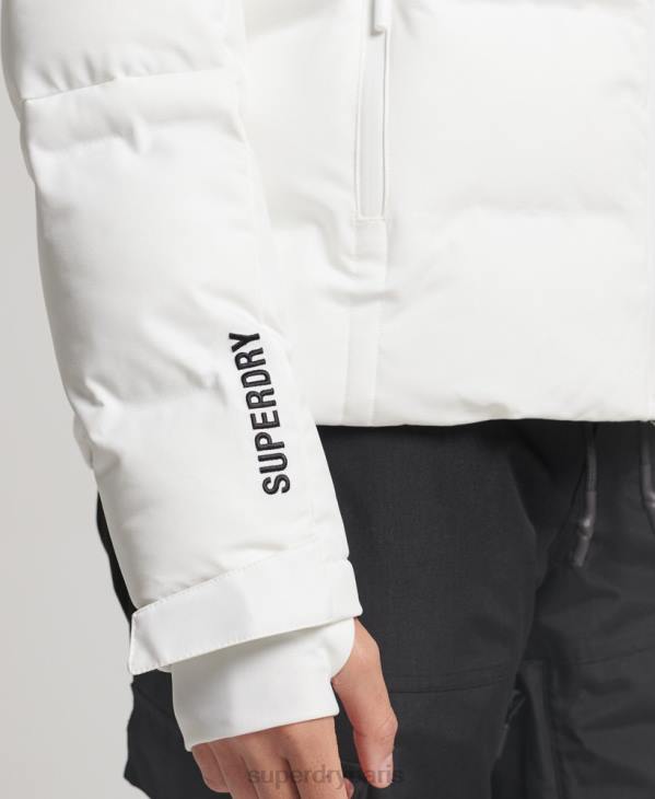 Superdry femmes doudoune motion pro D64Z3638 vêtements blanc