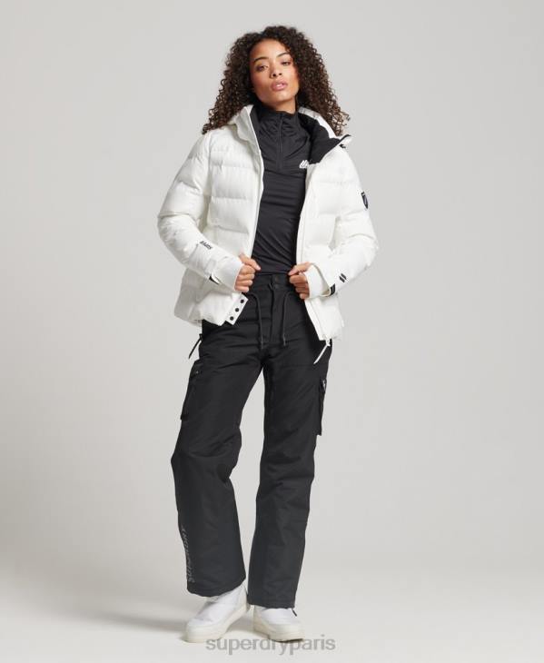 Superdry femmes doudoune motion pro D64Z3638 vêtements blanc