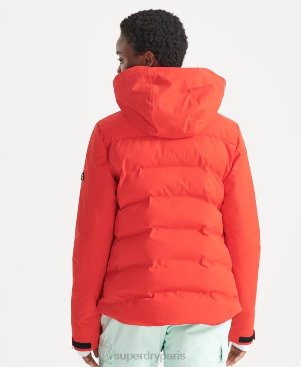 Superdry femmes doudoune motion pro D64Z3832 vêtements rouge