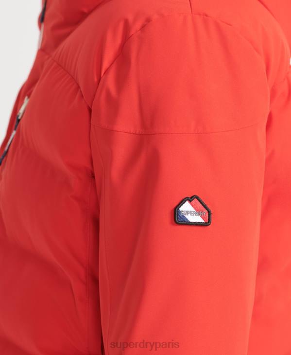 Superdry femmes doudoune motion pro D64Z3832 vêtements rouge